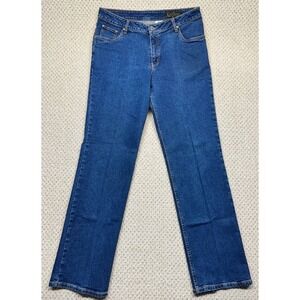 Lawman Jeans Women 13/14 Blue Western Bootcut Stretch Denim Horseshoe Ranchwear